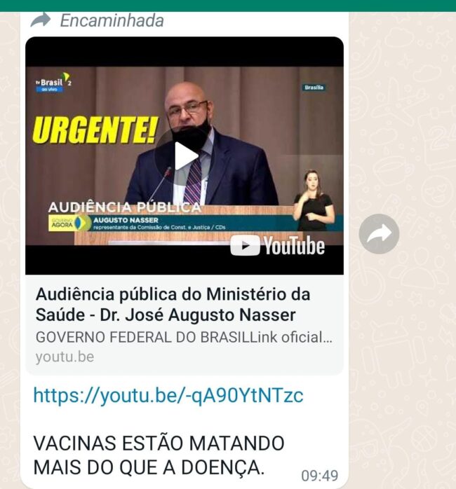 Audiência pública negacionista