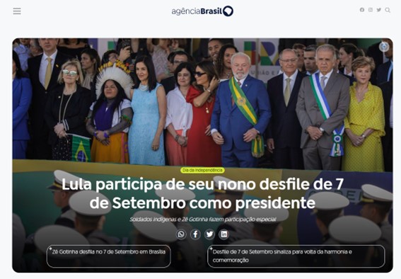 7 de setembro Lula