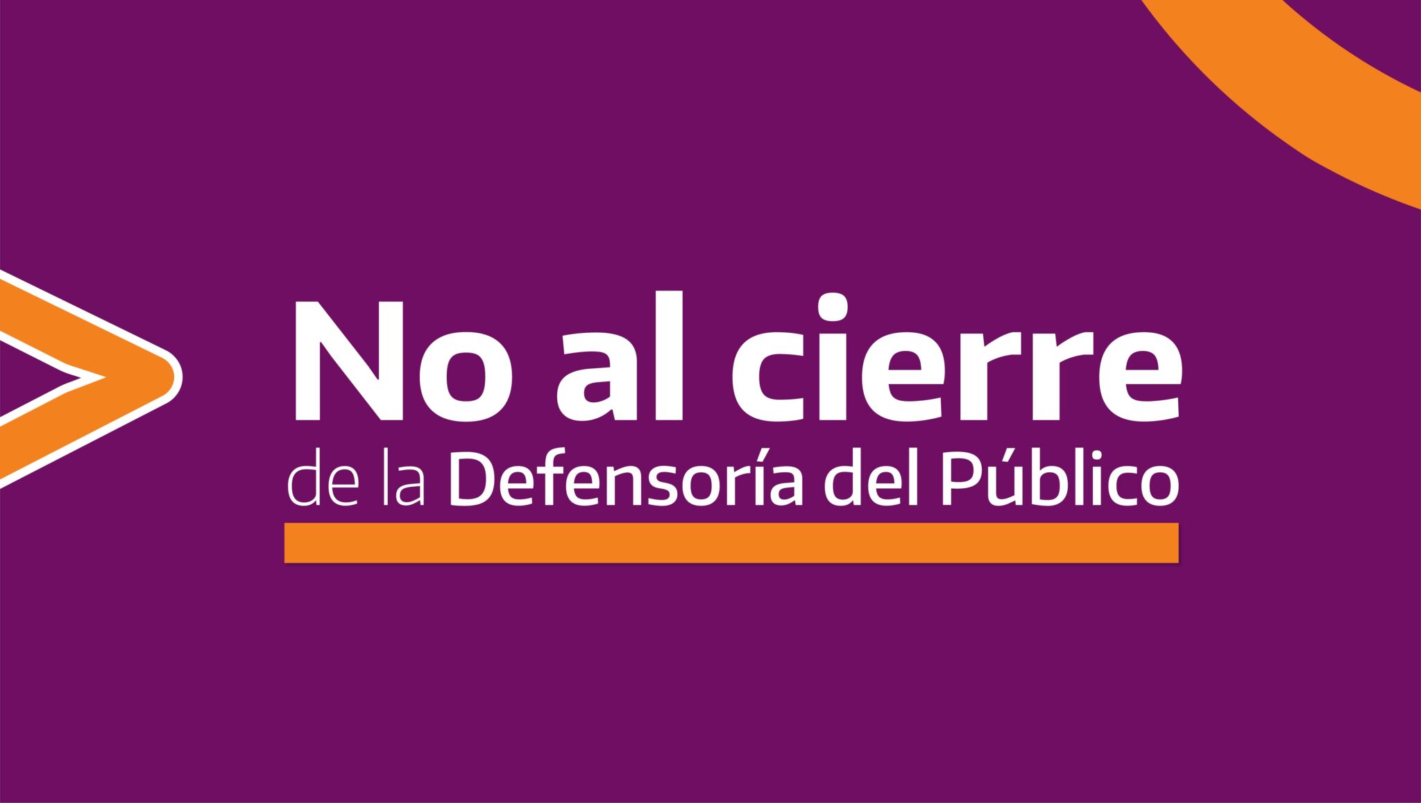 Defensoria no al cierre